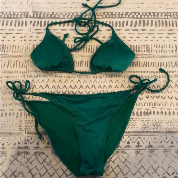 h&m green swimsuit